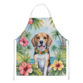 Beagle Luau Apron Cooking Kitchen Server Baking Crafts Gardening for Adult Women Men, Unisex, Large, Multicolor